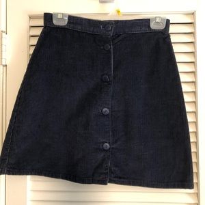 Not Guilty Vintage Navy short skirt buttons sz 7/8